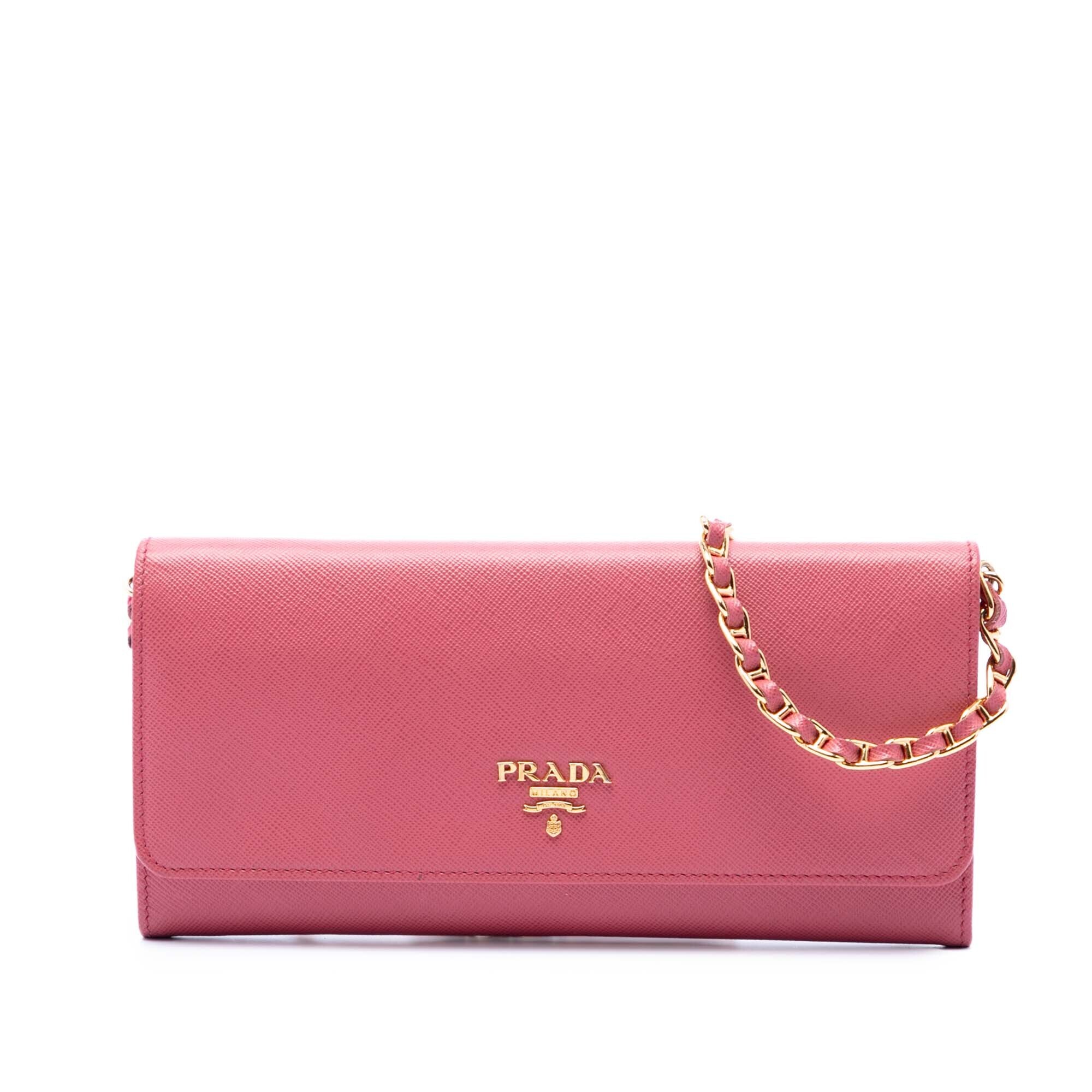 Pre-Loved Prada Saffiano Wallet On Chain